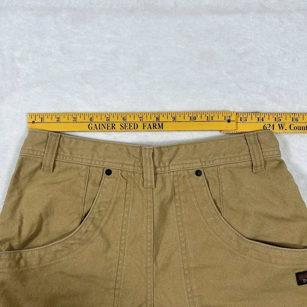 Patagonia Worn Wear All Season Hemp Canvas Highrise Shorts Women Size‎ 6 Brown